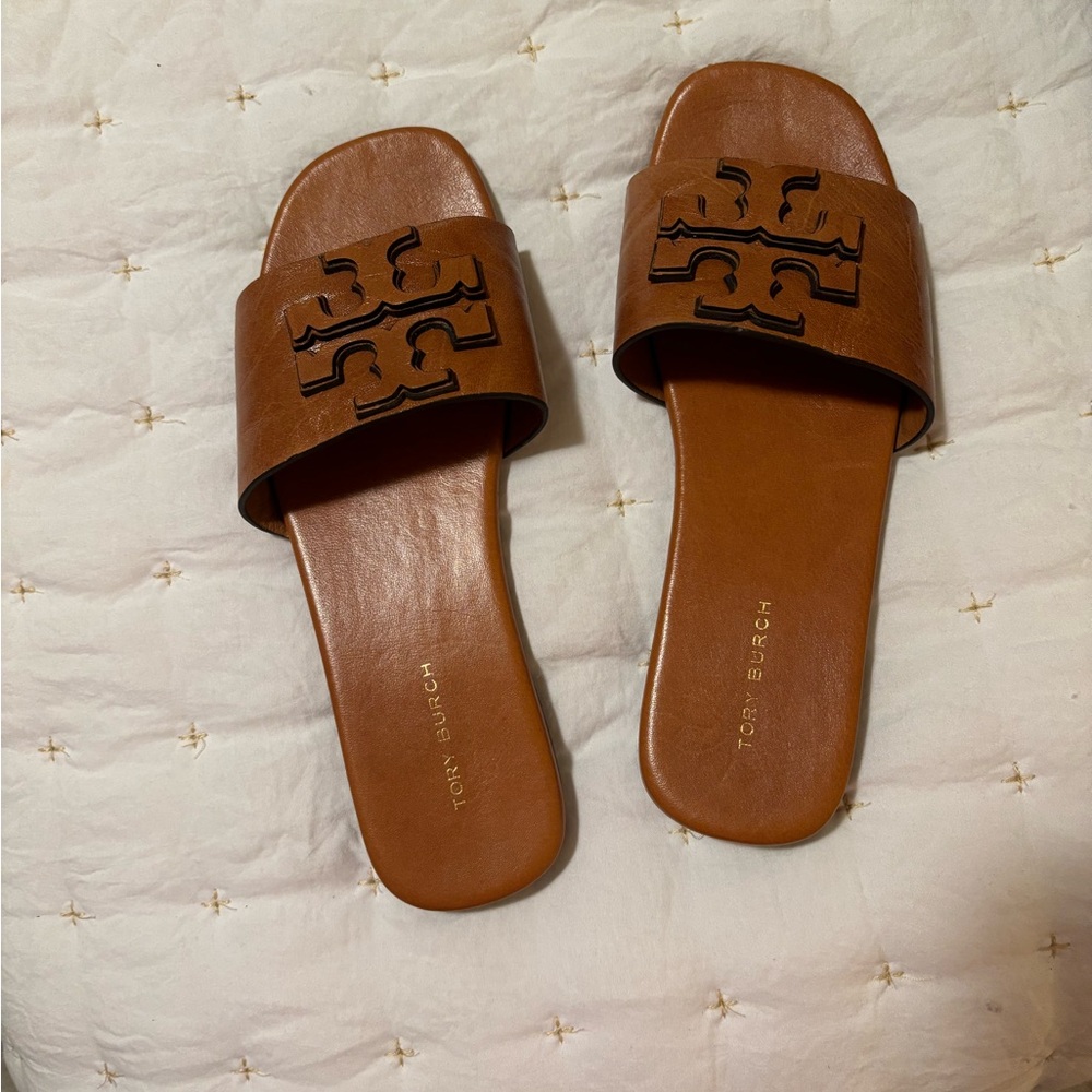 Tory Burch INES SINGLE-BAND SLIDE size 5 Brown
